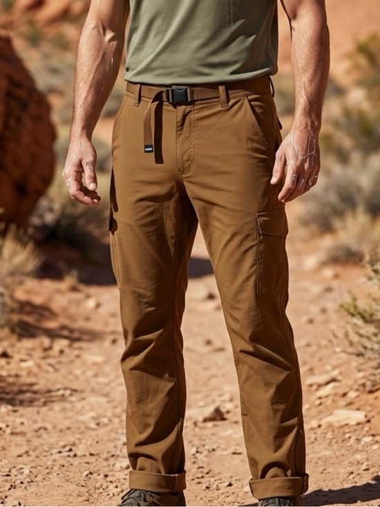 Prana Other - Men's Prana Pants size 42x34 Brown Stretch Zion Slim Cargo Pants Hiking Pants